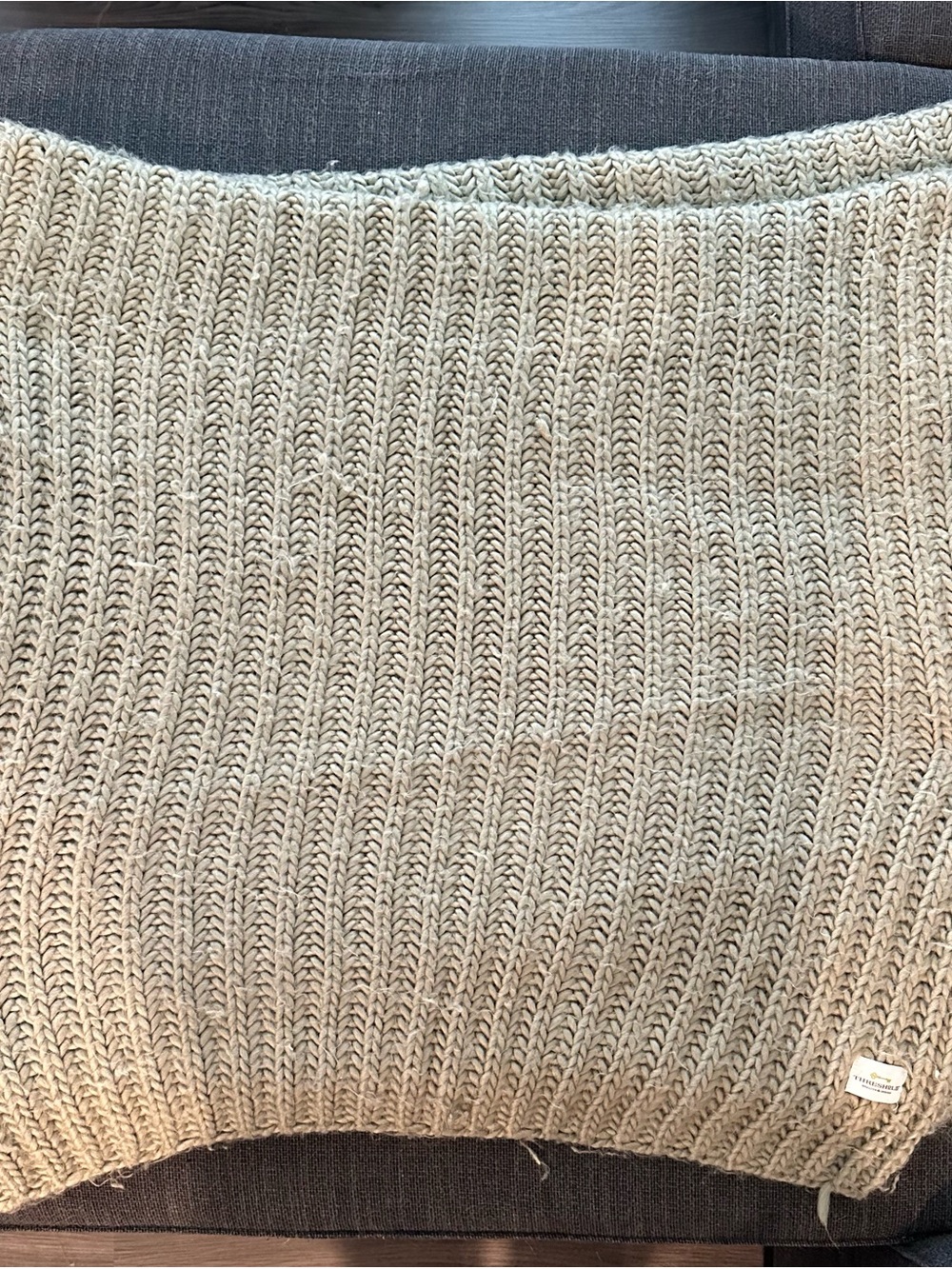 Threshold Sage Green Knitted Blanket